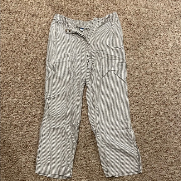 Linen light weight dress pants, striped - Picture 1 of 2